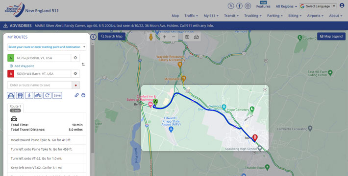 Creating and saving customized route