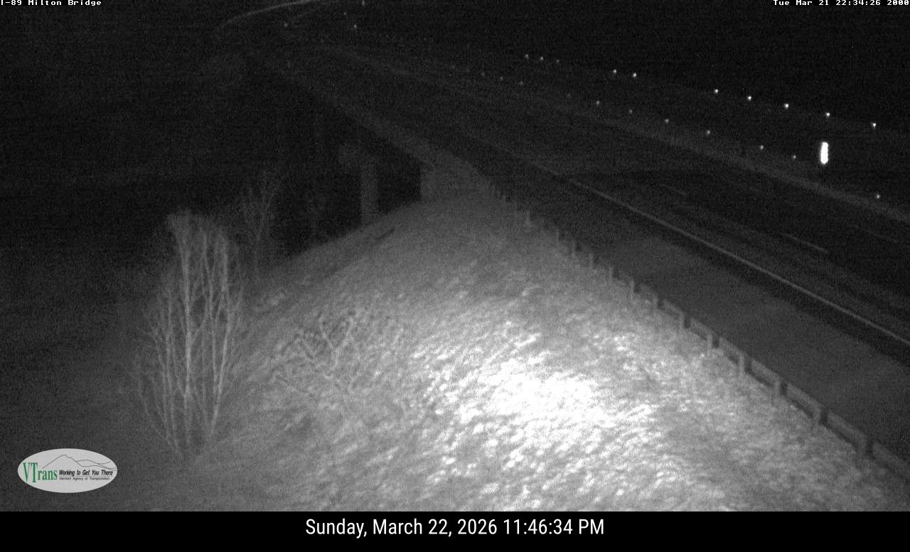 MILTON BRIDGE I-89 South live webcam