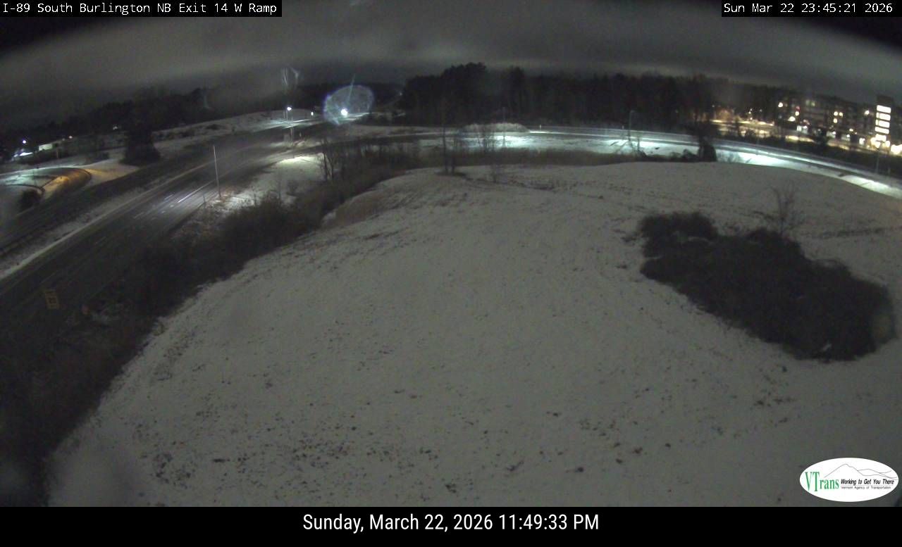 I-89 South Burlington Exit-14 CCTV-4 live webcam