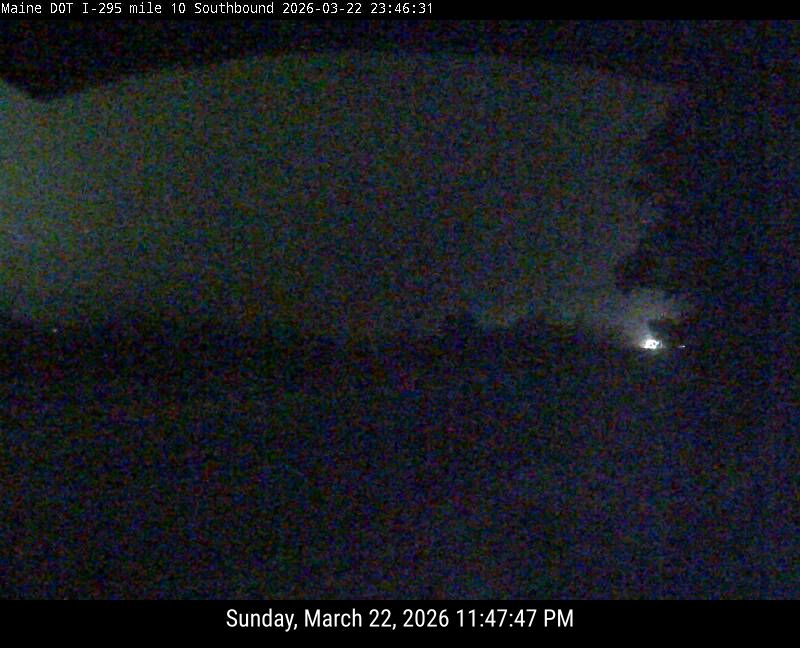 I-295 Mile 10 SB (Falmouth) live webcam