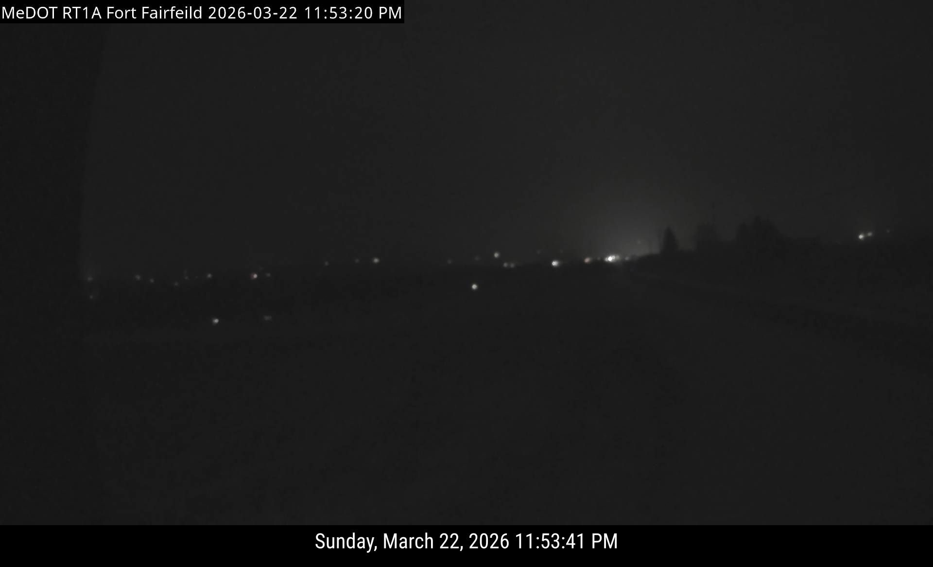 RT1A Mile 97 (Fort Fairfield) live webcam