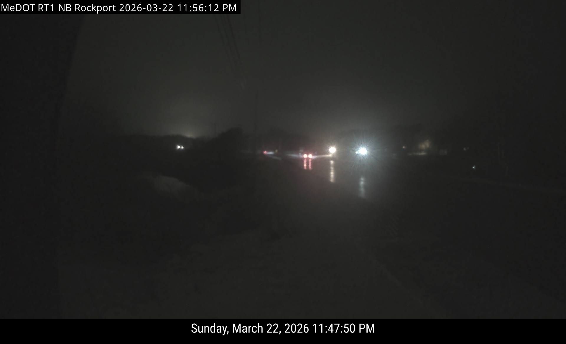 RT1 Mile 133 NB (Rockport) live webcam