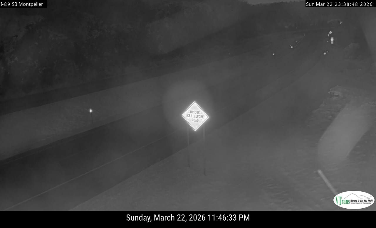 I-89 SB MM 52.75 Montpelier live webcam