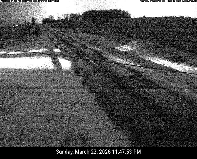 Maine DOT - Rt.1A NB Fort Fairfield RWIS live webcam