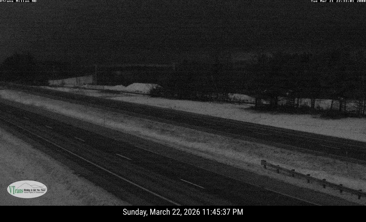 MILTON I-89 North live webcam